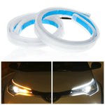 DRL Daytime Running Light Universal Car Flexible LED Light Strip Set of 2