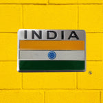 India Flag 3D Car Bike Door Laptop Aluminum Sticker Badge Emblem